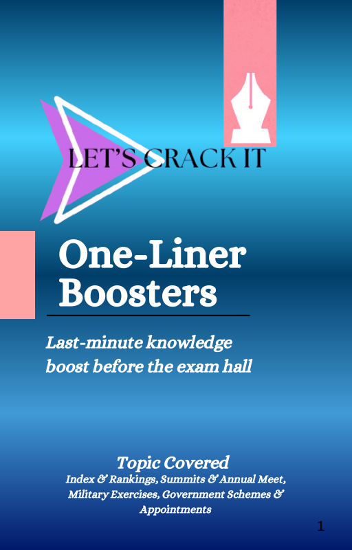 Current Affairs one-Liner boosters